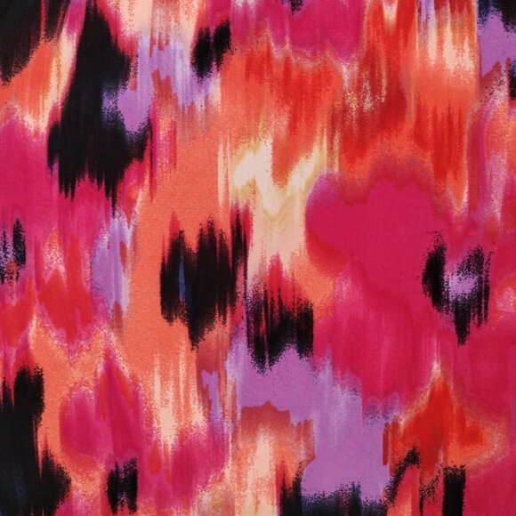 NWT Cocomo Plus Size 1X Pink Multicolor Geo Print Studded Pintuck 3/4 Sleeve Top - Picture 5 of 8